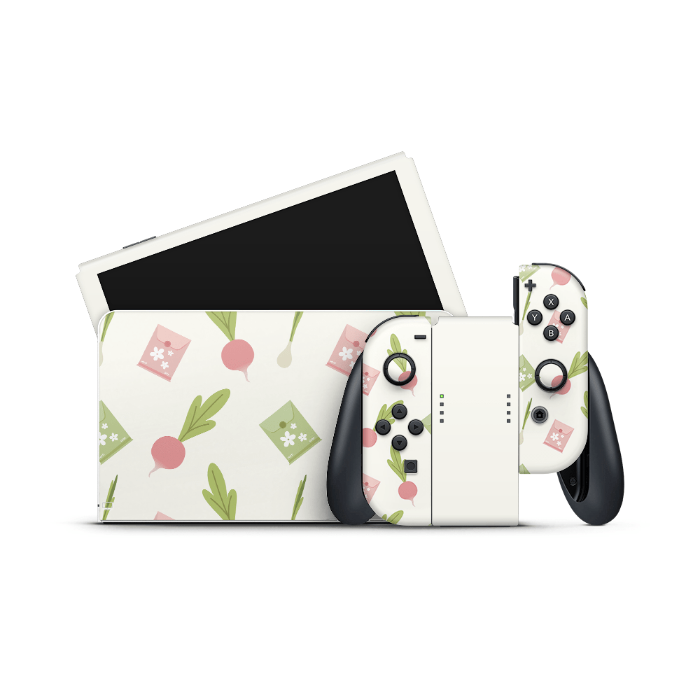 Budding Sprouts Nintendo Switch OLED Decal Skin