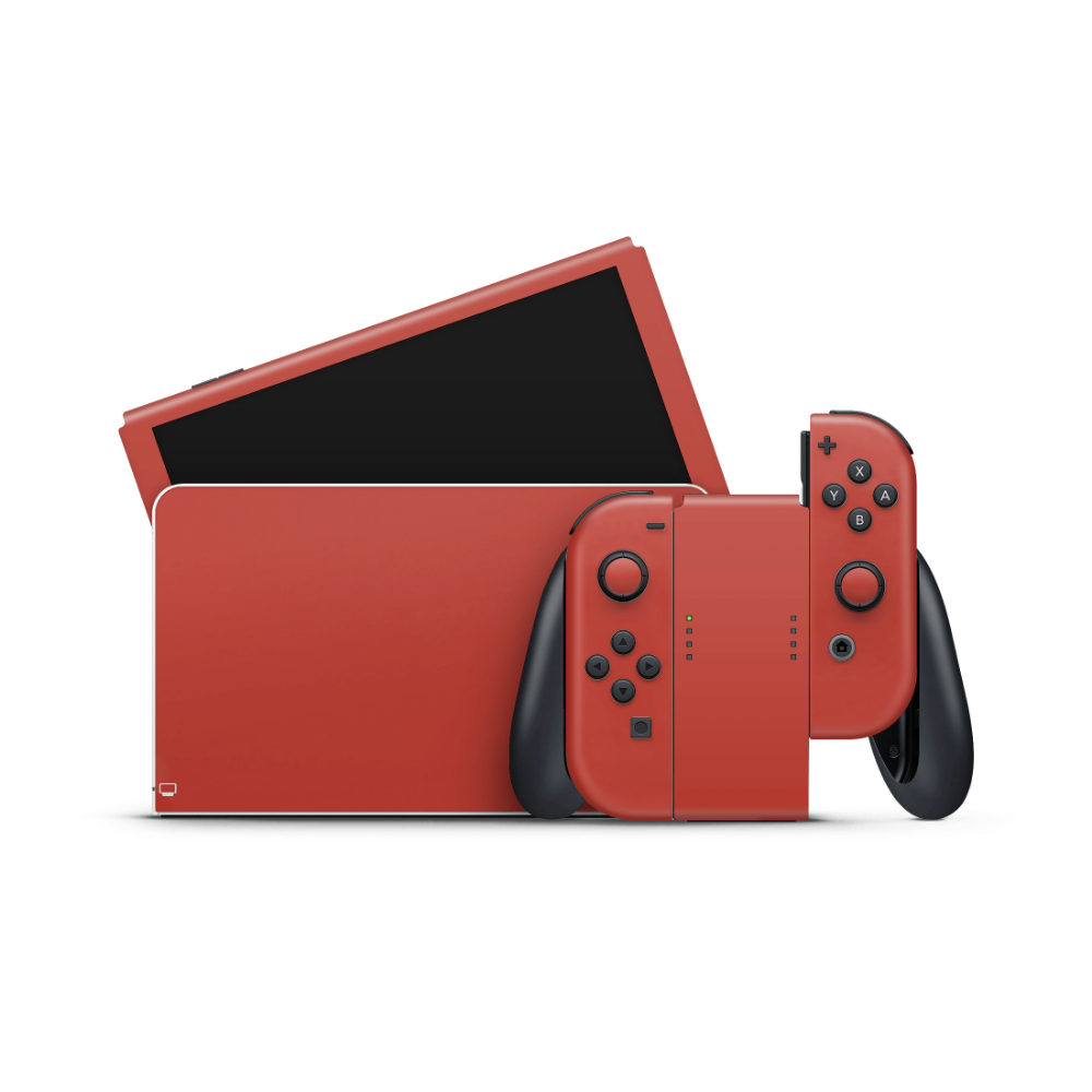 Cherry Red Nintendo Switch OLED Decal Skin