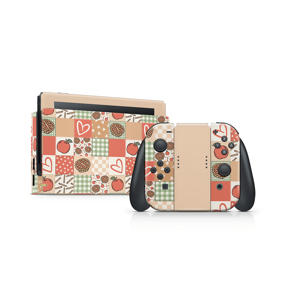 Cozy Pie Patchwork Nintendo Switch Decal Skin
