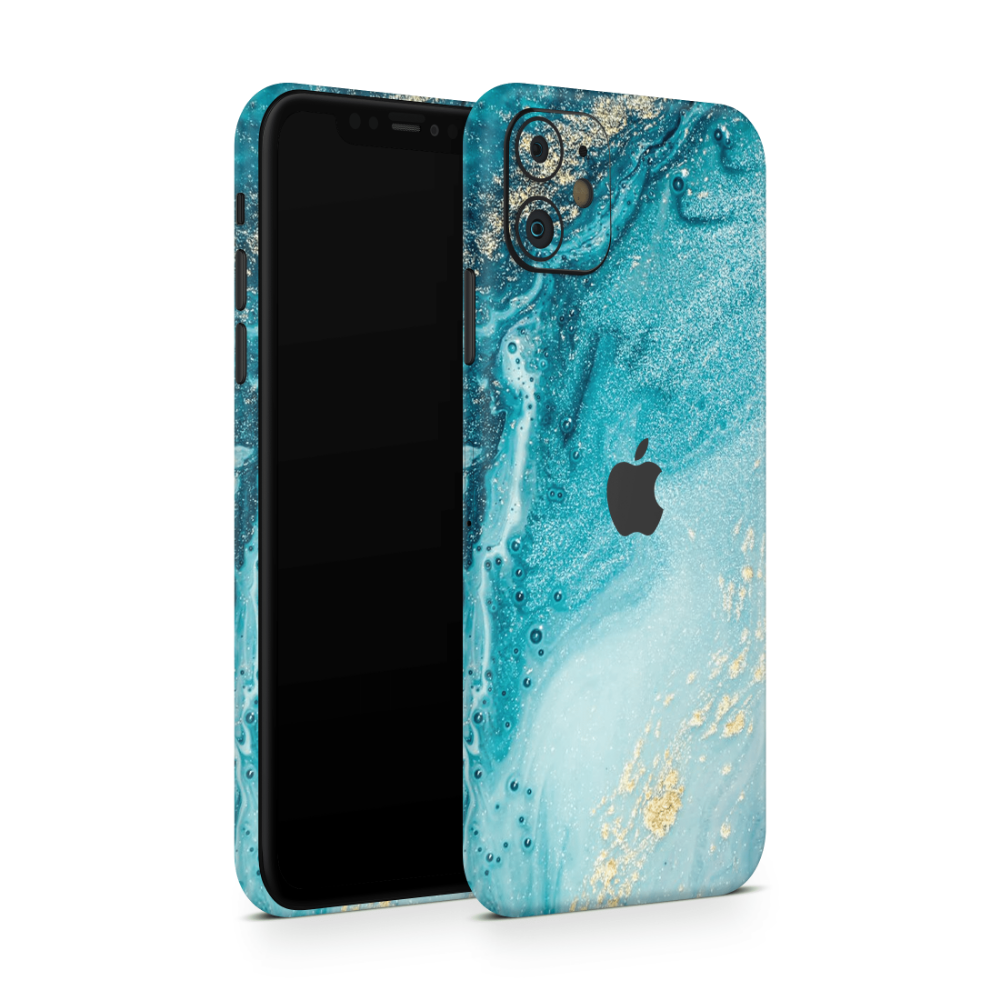 Aqua Beach Apple iPhone Decal Skins