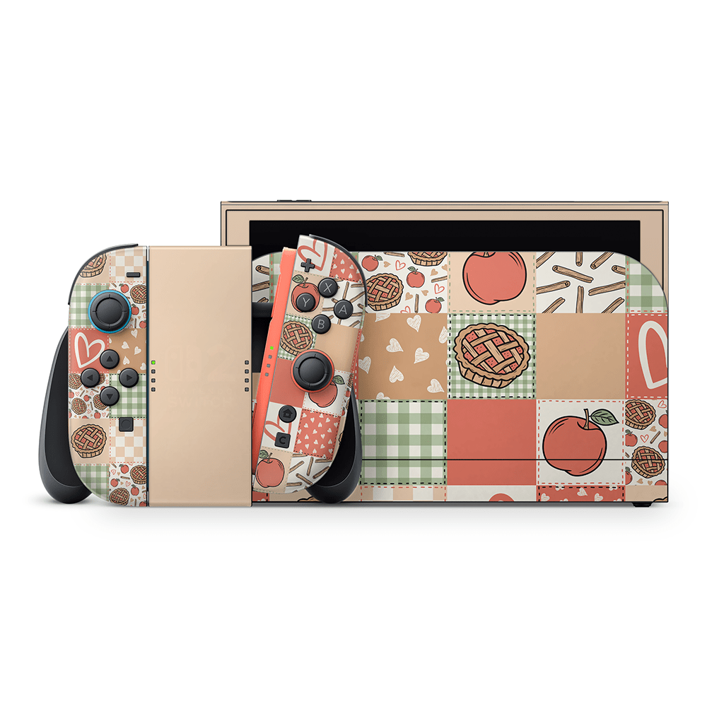 Cozy Pie Patchwork Nintendo Switch 2 Decal Skin