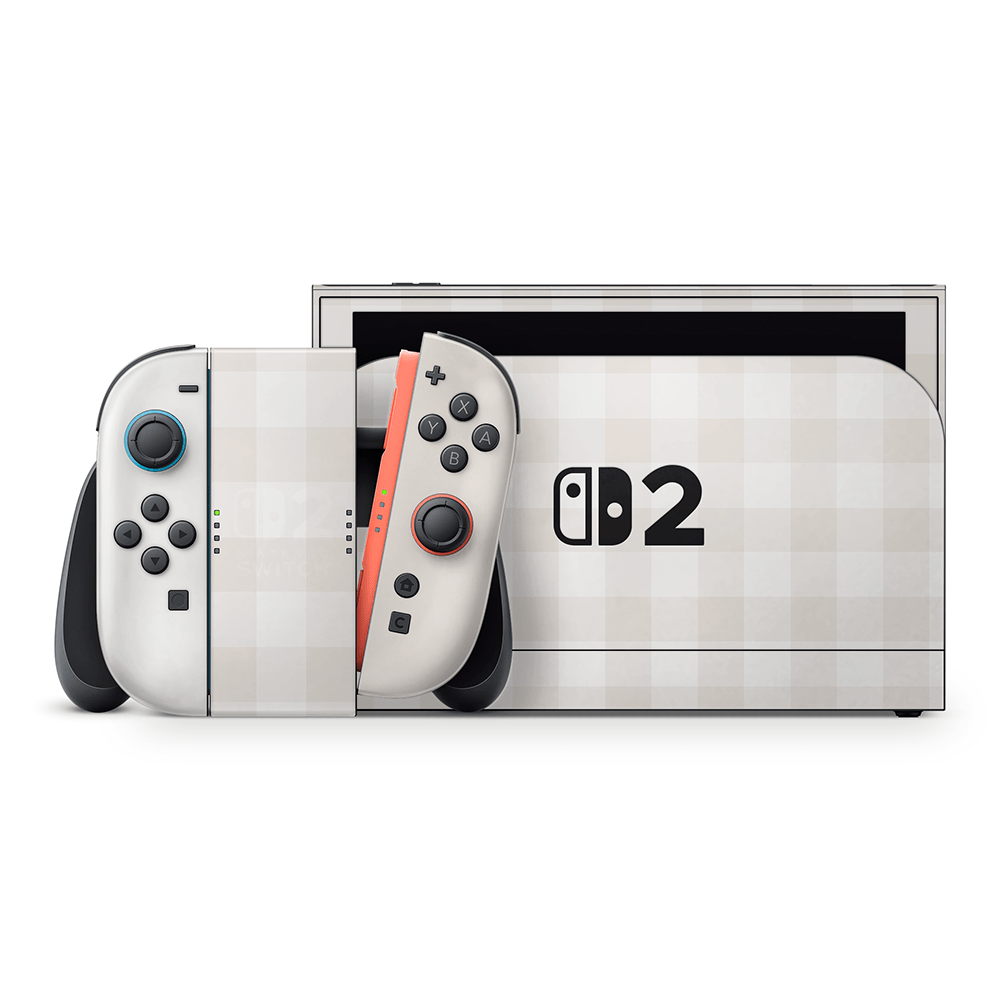 Beige Linen Nintendo Switch 2 Decal Skin