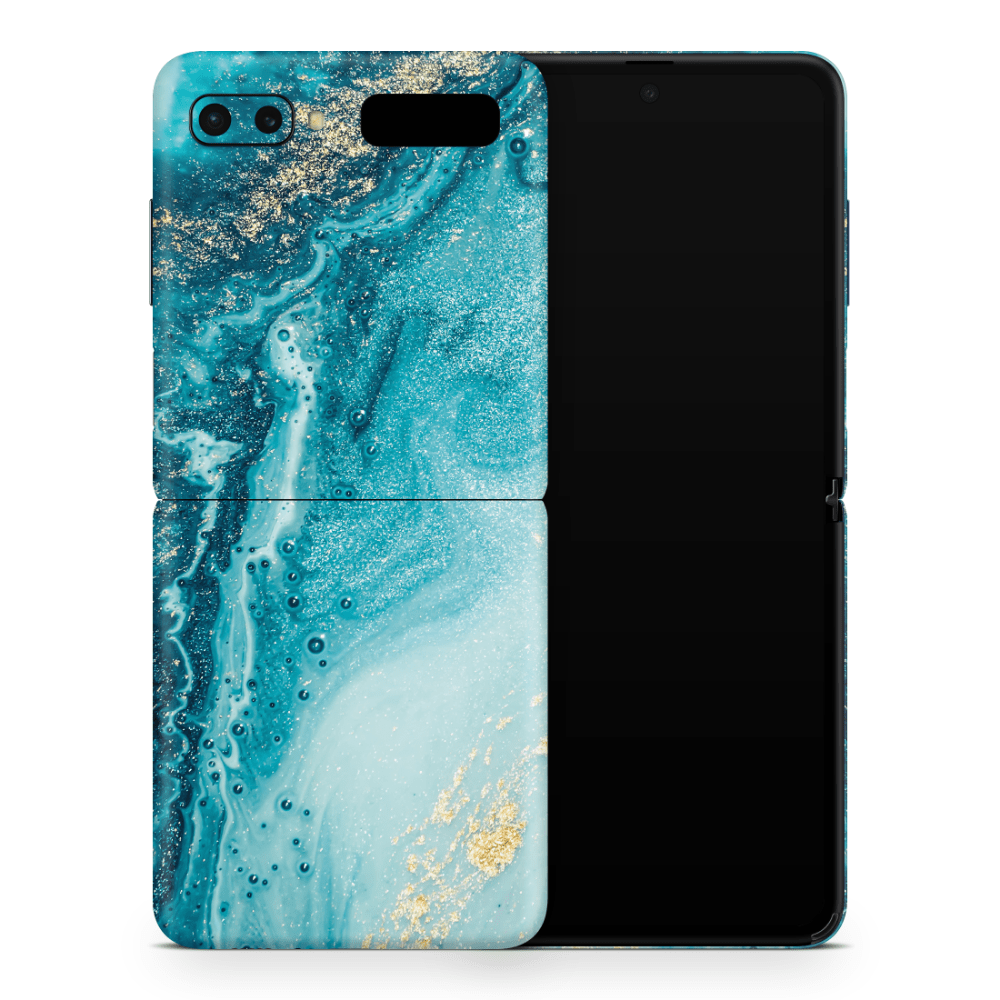 Aqua Beach Samsung Galaxy Z Flip / Fold Decal Skins