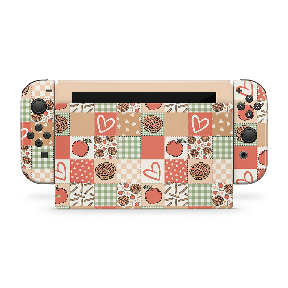 Cozy Pie Patchwork Nintendo Switch Decal Skin
