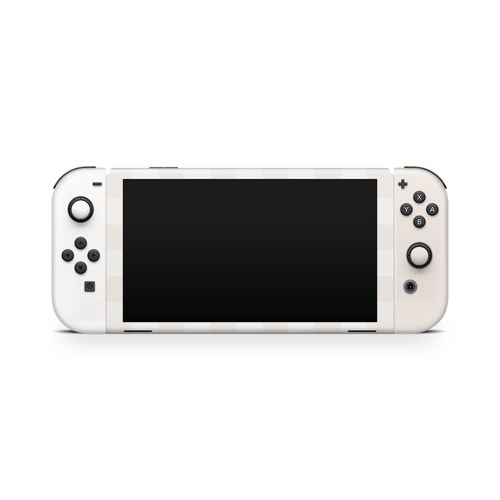 Beige Linen Nintendo Switch OLED Decal Skin