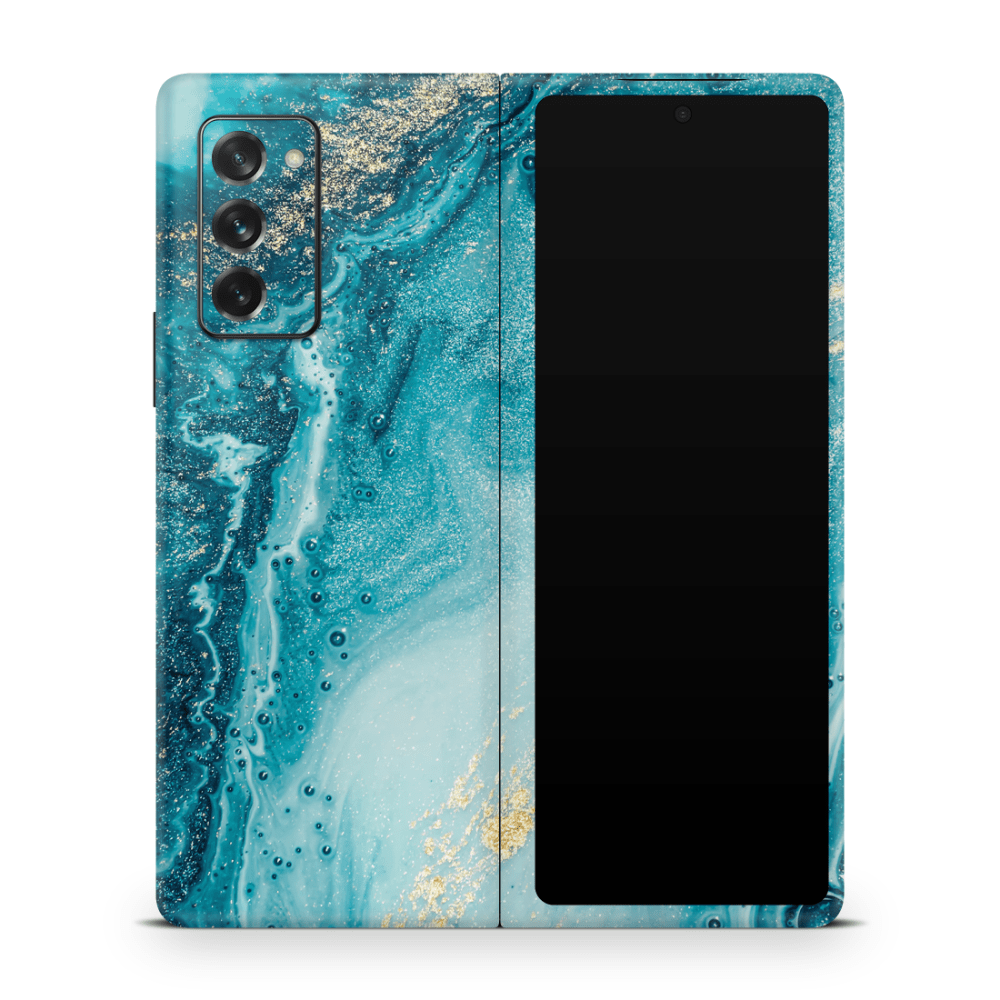 Aqua Beach Samsung Galaxy Z Flip / Fold Decal Skins