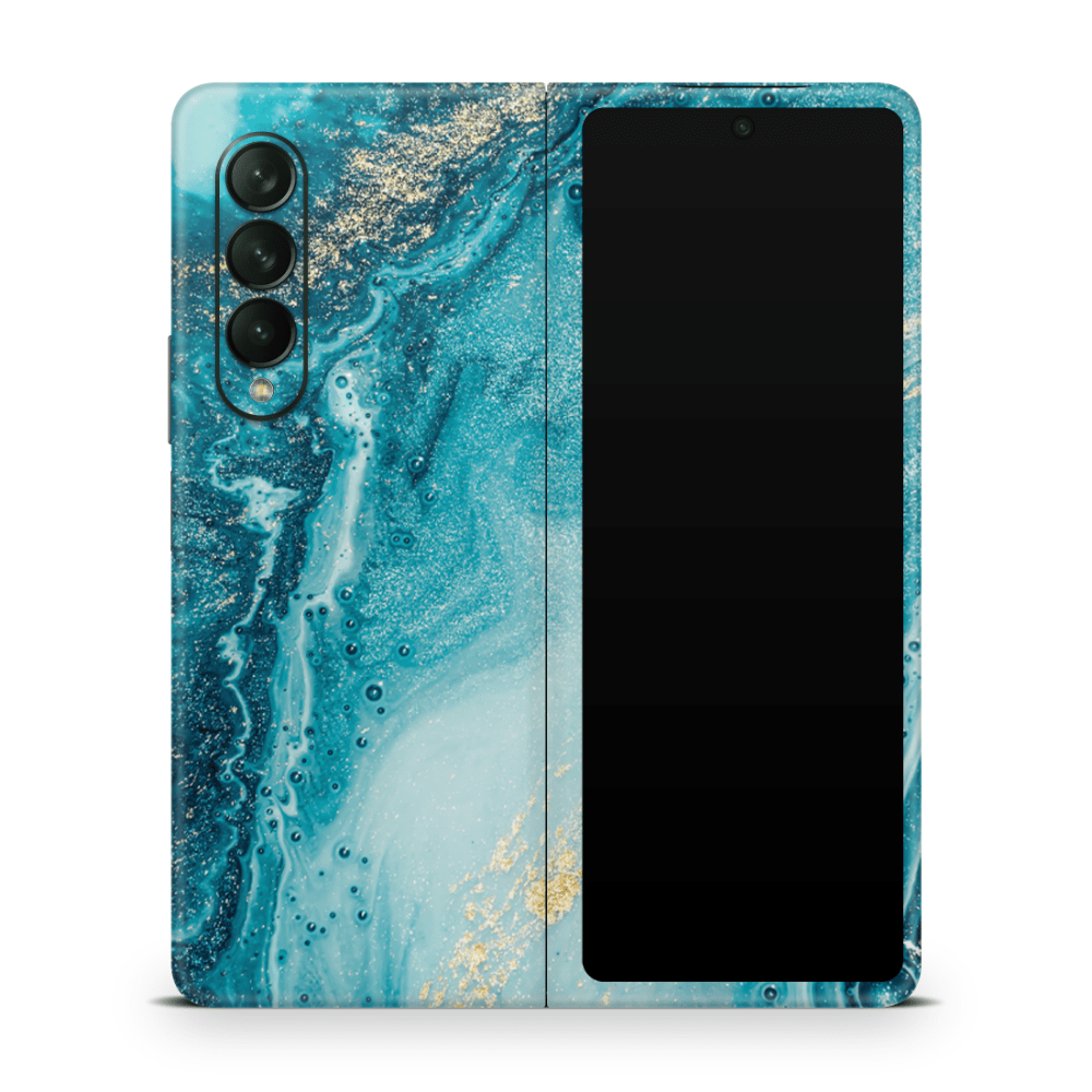 Aqua Beach Samsung Galaxy Z Flip / Fold Decal Skins