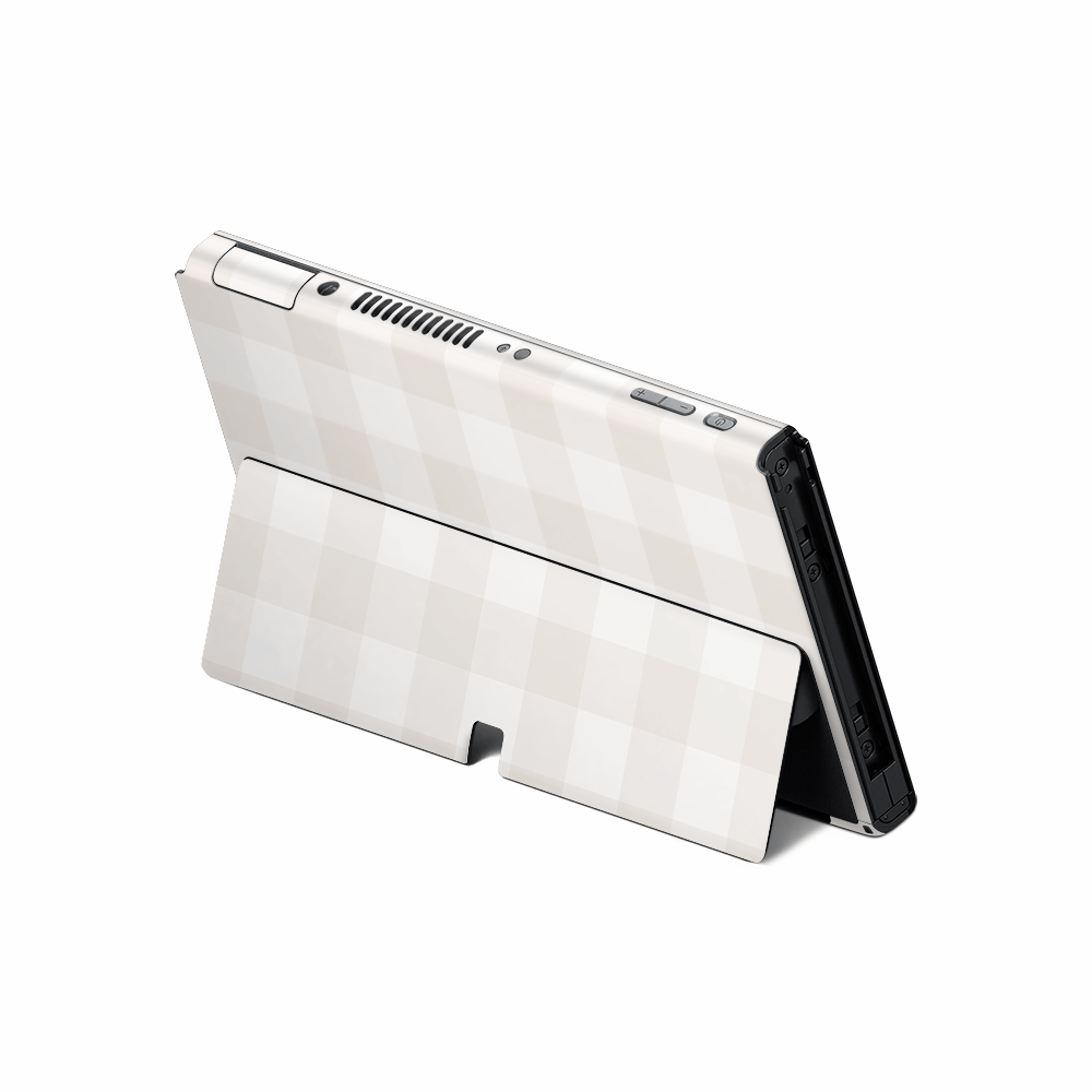 Beige Linen Nintendo Switch OLED Decal Skin