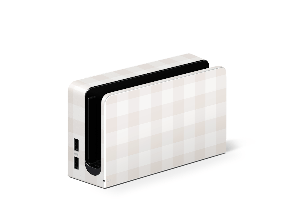 Beige Linen Nintendo Switch OLED Decal Skin