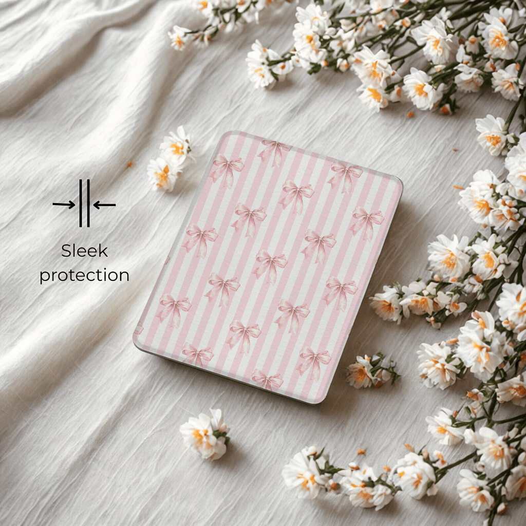 Blush Bows - Lightweight Everyday Kindle Case