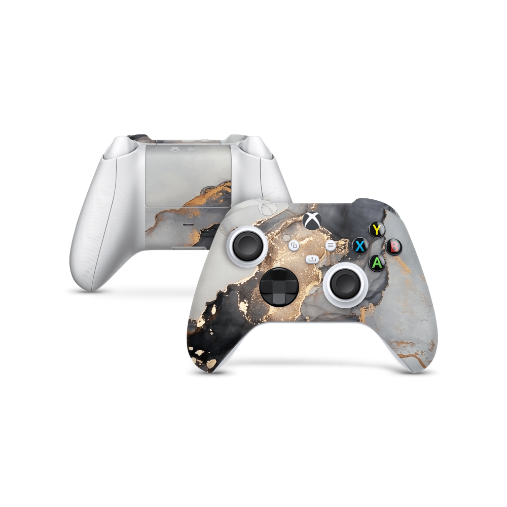 Black Marble Xbox Series Controller Decal Skin