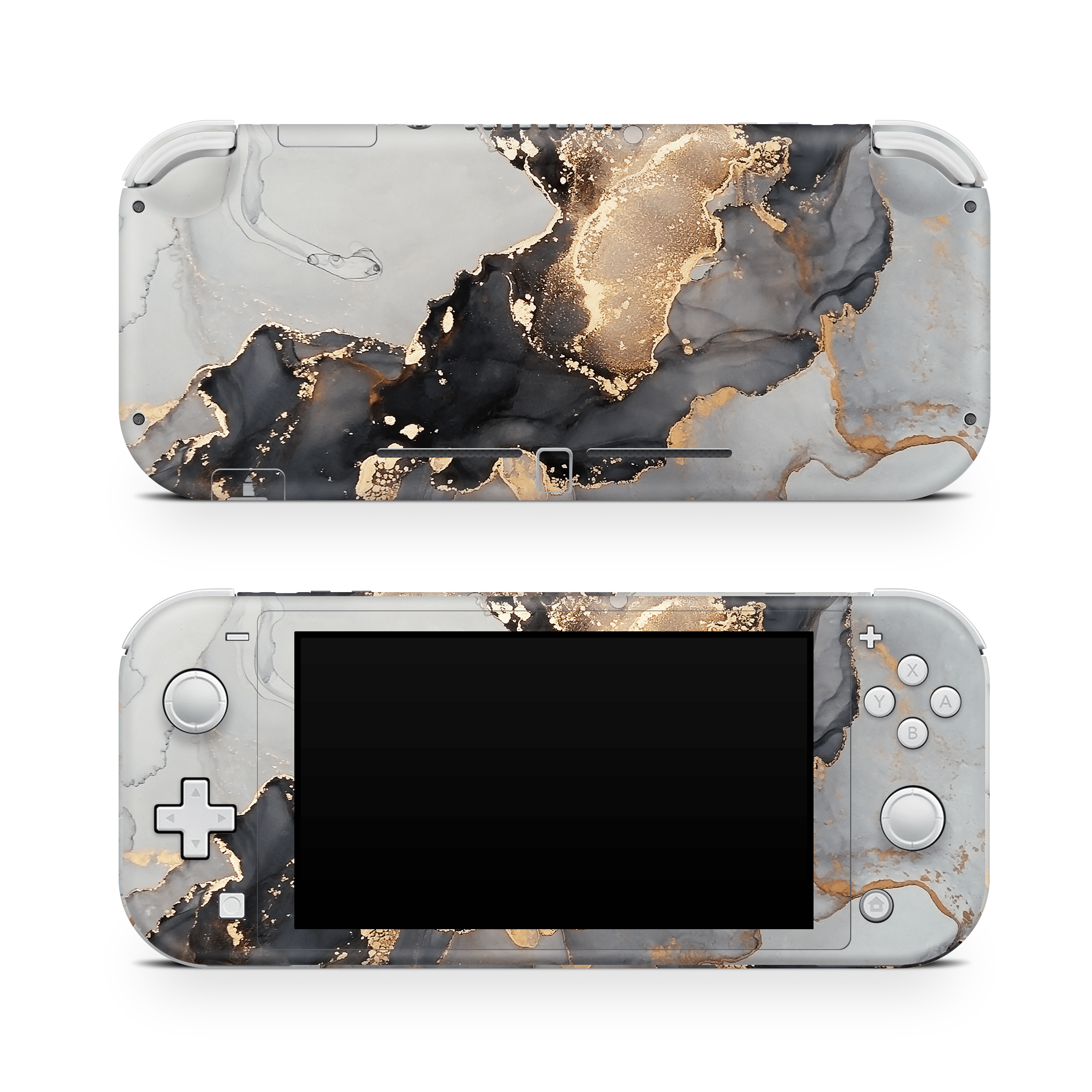 Black Marble Nintendo Switch Lite Decal Skin
