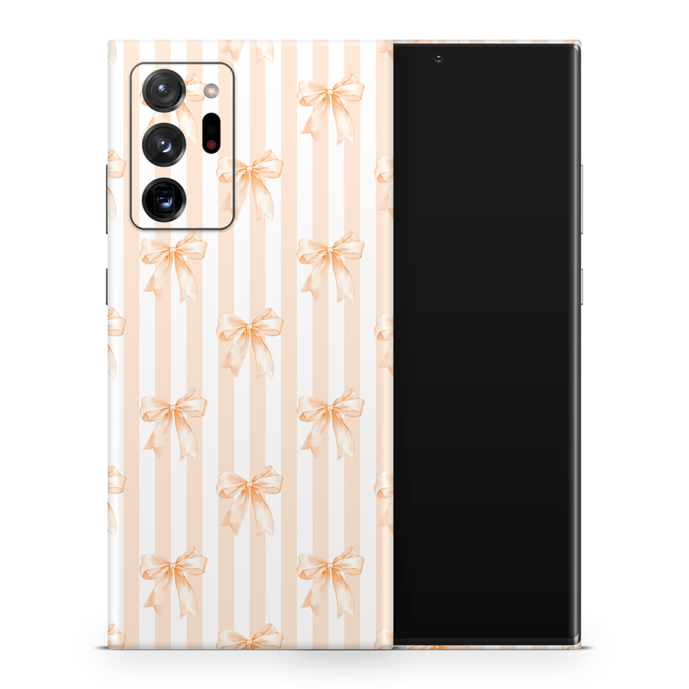 Apricot Bows Samsung Galaxy Note Decal Skins