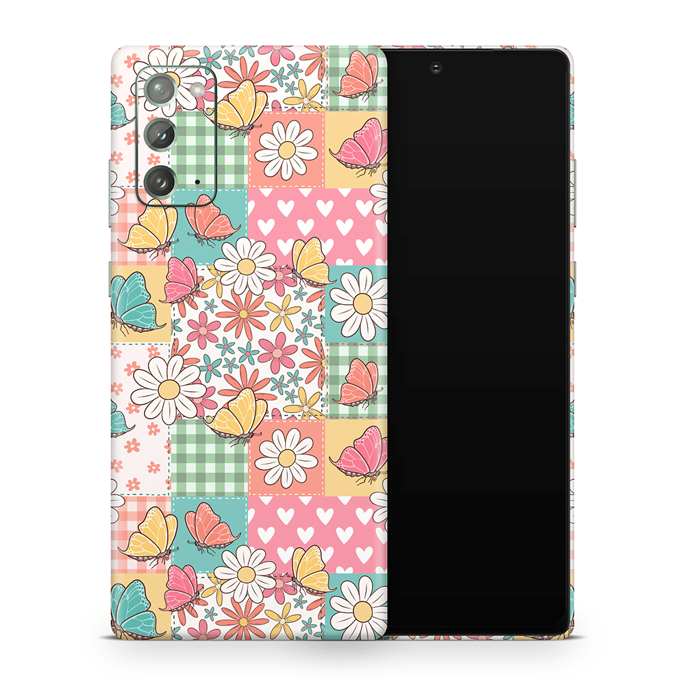 Butterfly Patchwork Samsung Galaxy Note Decal Skins