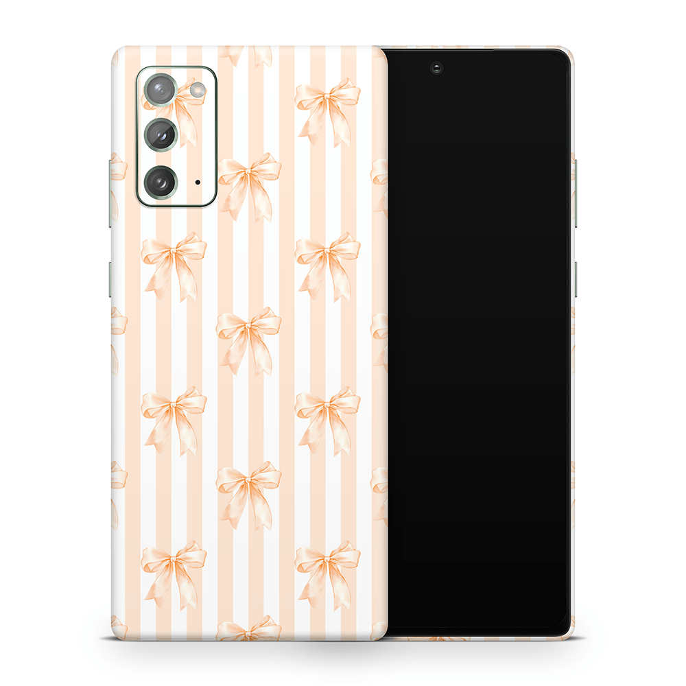 Apricot Bows Samsung Galaxy Note Decal Skins