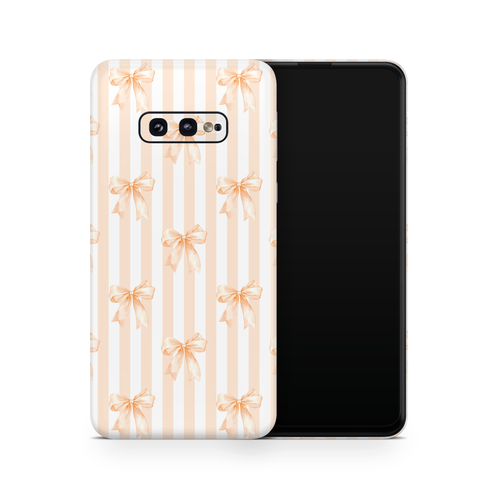 Apricot Bows Samsung Galaxy S Decal Skins