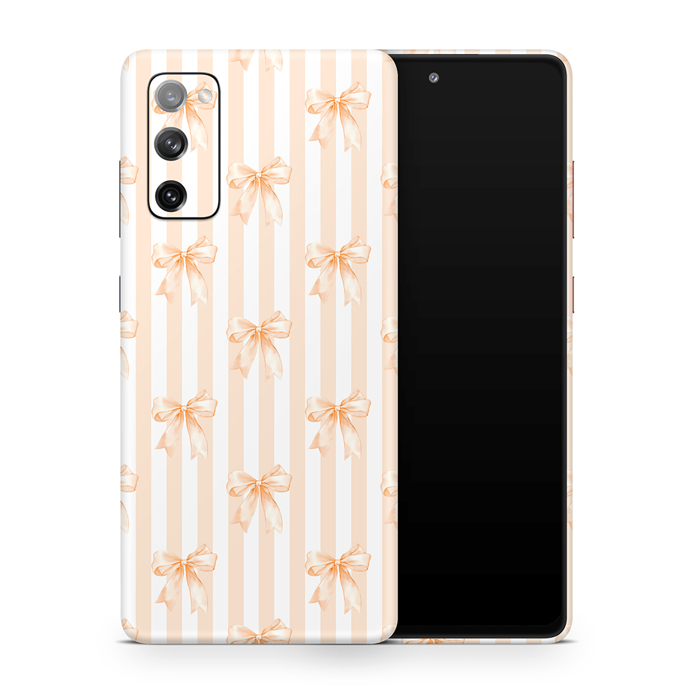 Apricot Bows Samsung Galaxy S Decal Skins