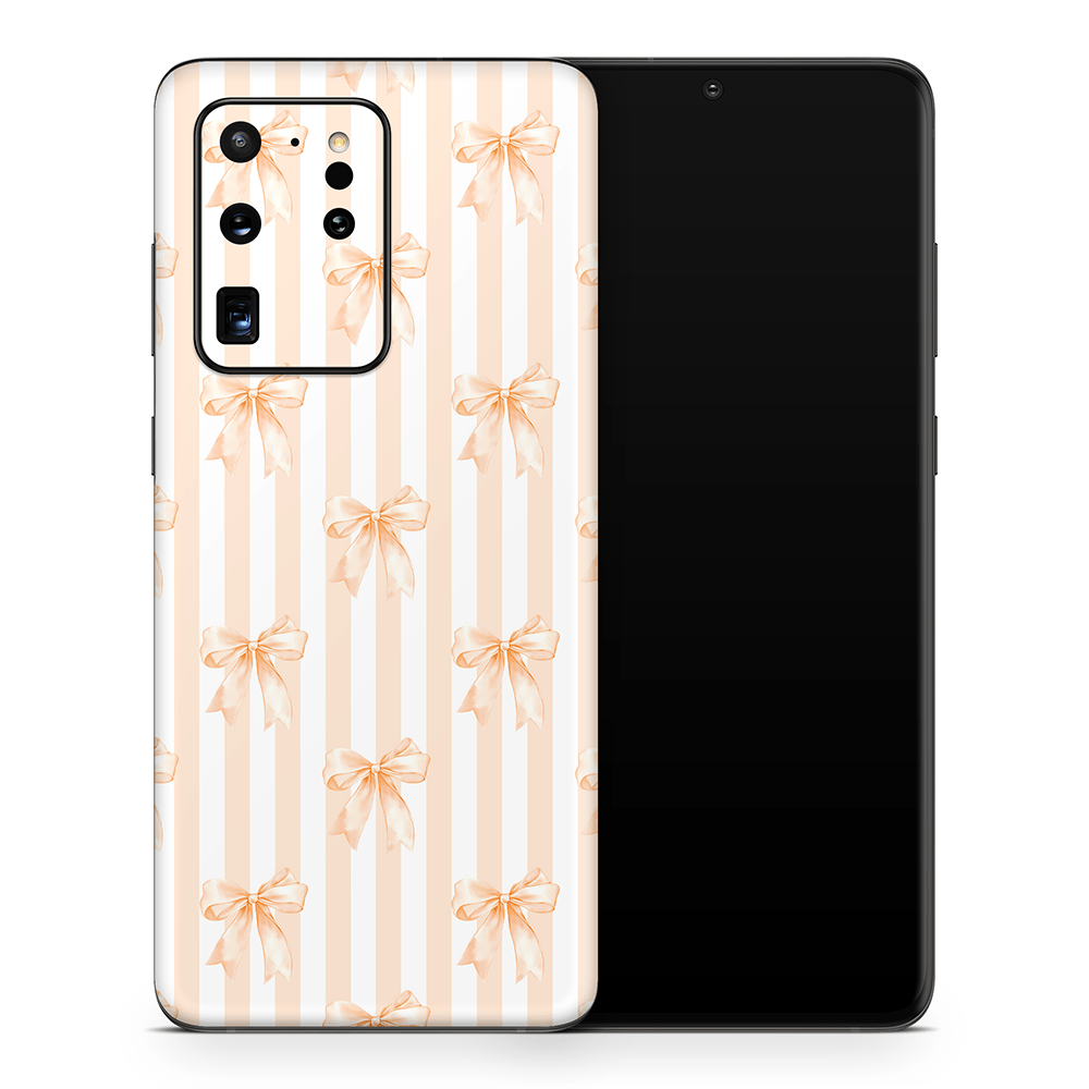 Apricot Bows Samsung Galaxy S Decal Skins