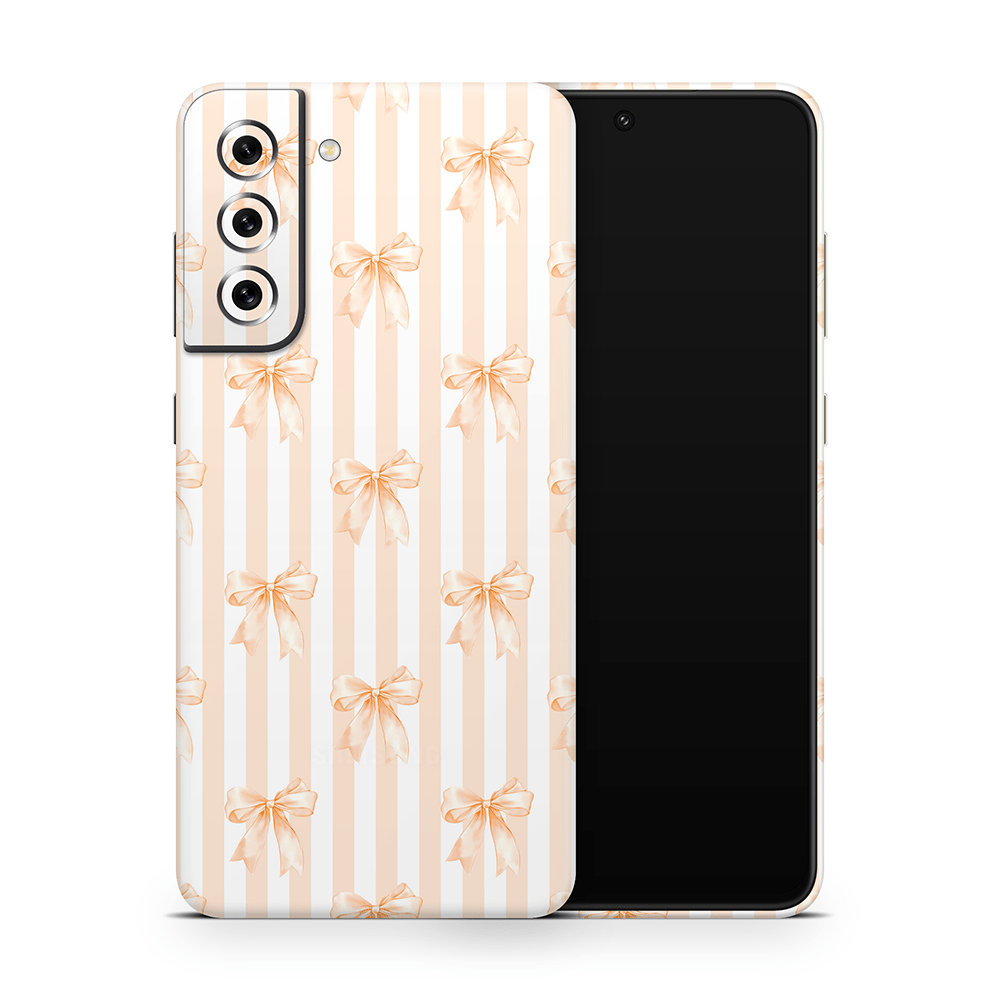 Apricot Bows Samsung Galaxy S Decal Skins