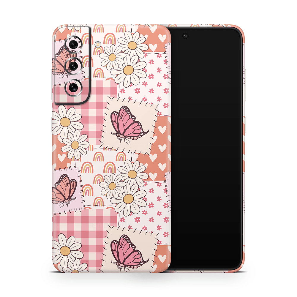 Blush Patchwork Samsung Galaxy S Decal Skins