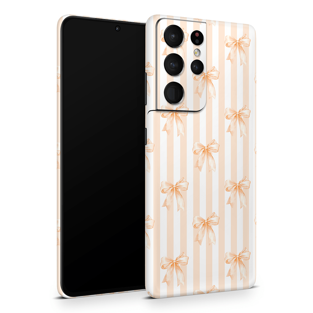 Apricot Bows Samsung Galaxy S Decal Skins