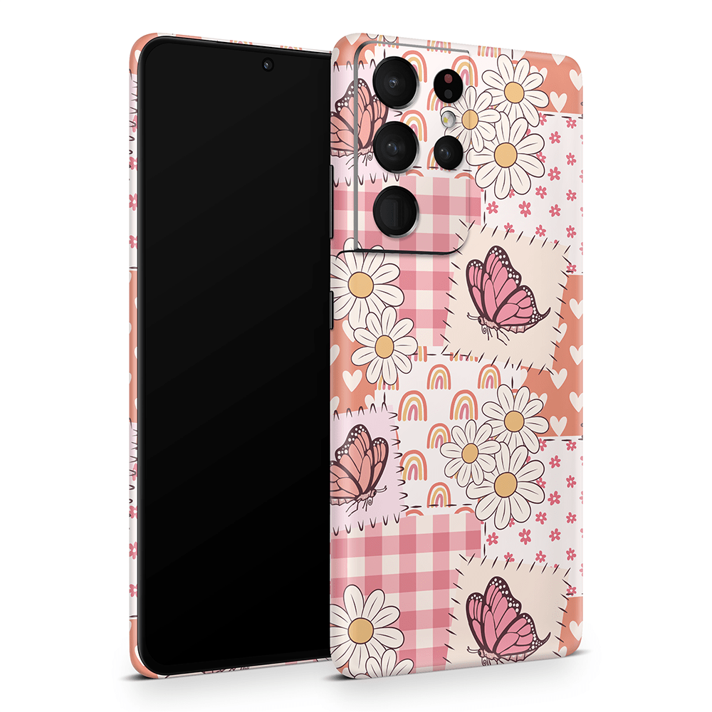 Blush Patchwork Samsung Galaxy S Decal Skins