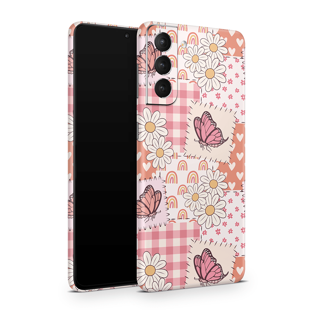 Blush Patchwork Samsung Galaxy S Decal Skins