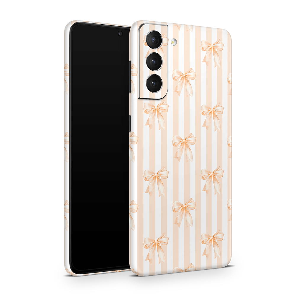 Apricot Bows Samsung Galaxy S Decal Skins