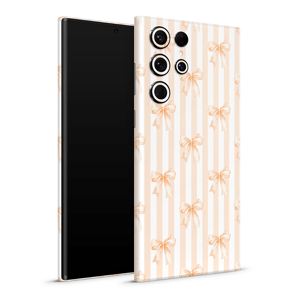 Apricot Bows Samsung Galaxy S Decal Skins