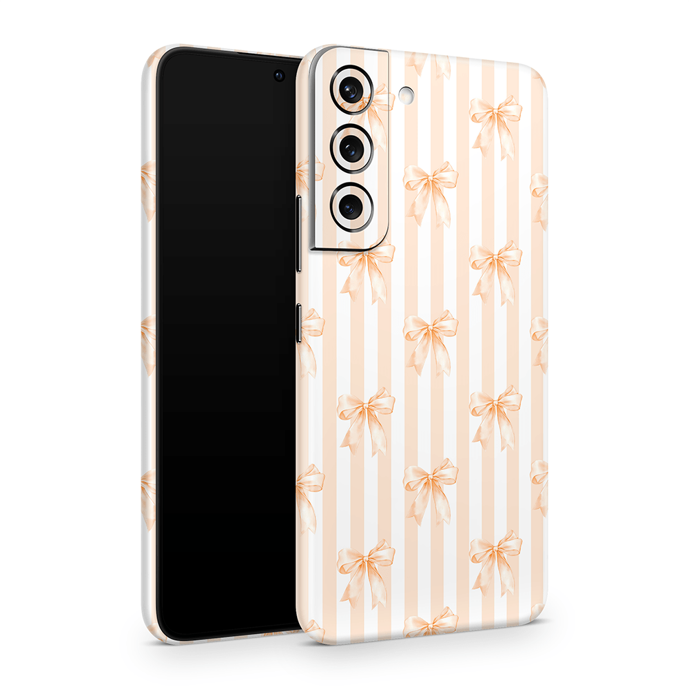 Apricot Bows Samsung Galaxy S Decal Skins
