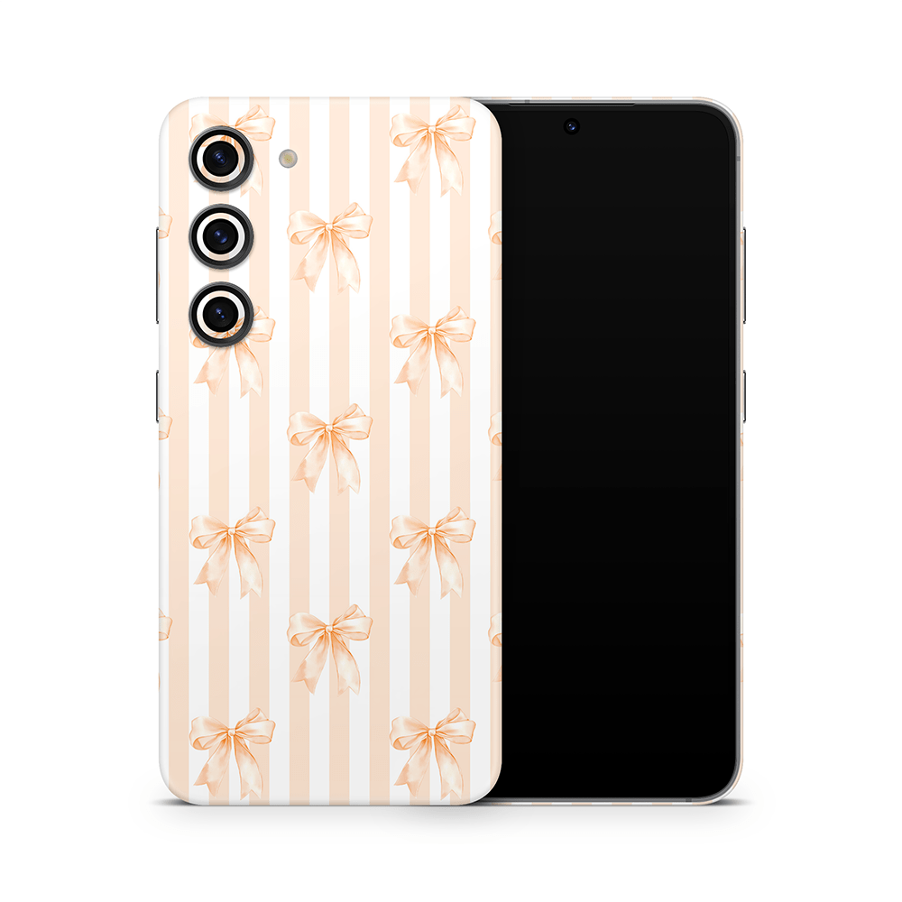 Apricot Bows Samsung Galaxy S Decal Skins