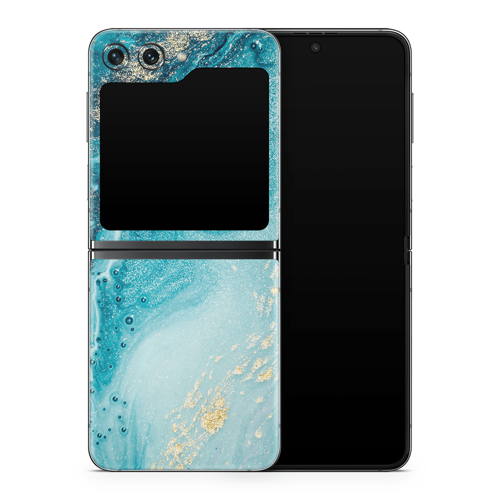 Aqua Beach Samsung Galaxy Z Flip / Fold Decal Skins