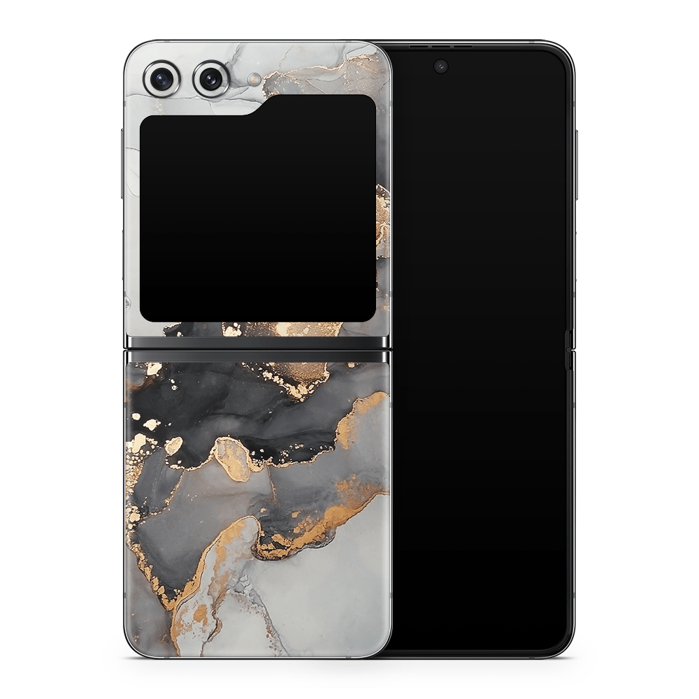 Black Marble Samsung Galaxy Z Flip / Fold Decal Skins