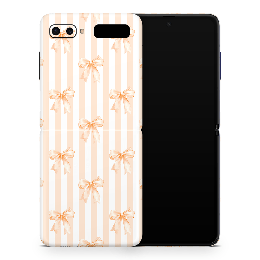 Apricot Bows Samsung Galaxy Z Flip / Fold Decal Skins