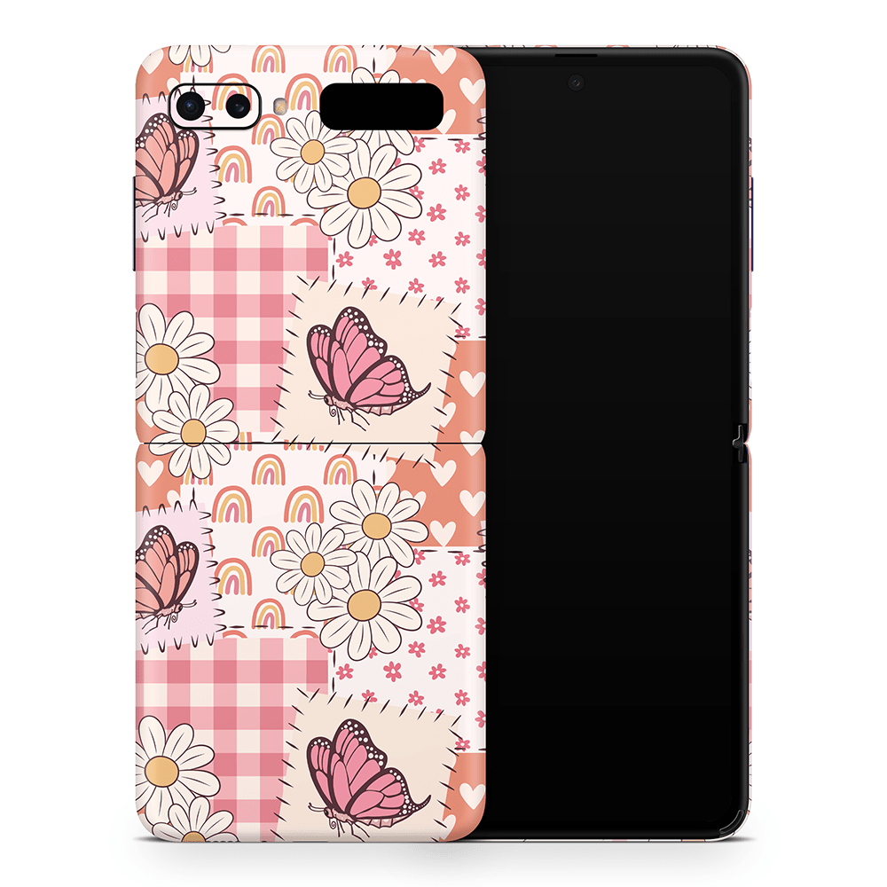Blush Patchwork Samsung Galaxy Z Flip / Fold Decal Skins