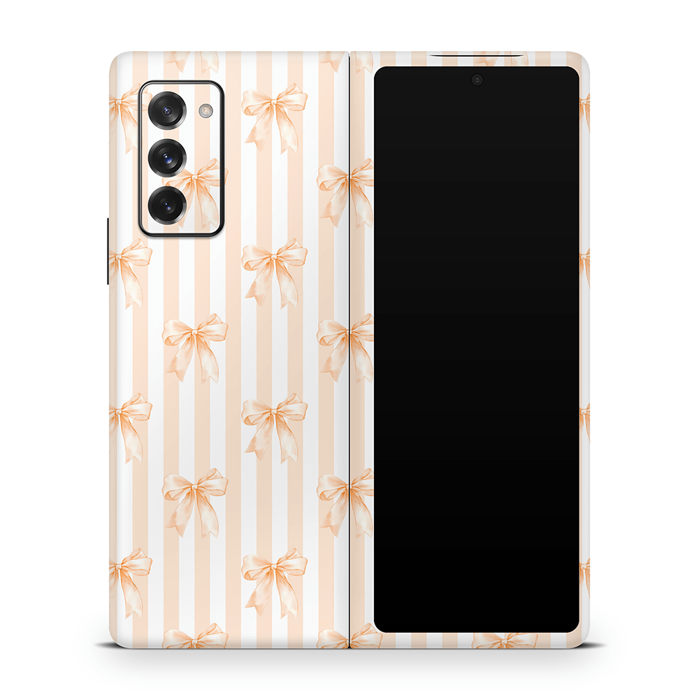 Apricot Bows Samsung Galaxy Z Flip / Fold Decal Skins