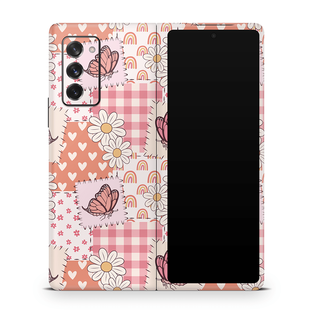 Blush Patchwork Samsung Galaxy Z Flip / Fold Decal Skins