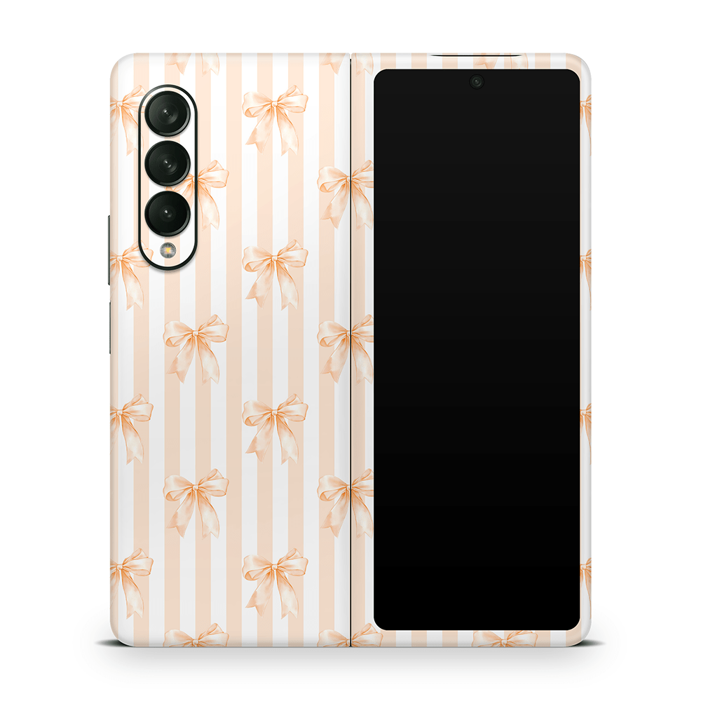 Apricot Bows Samsung Galaxy Z Flip / Fold Decal Skins