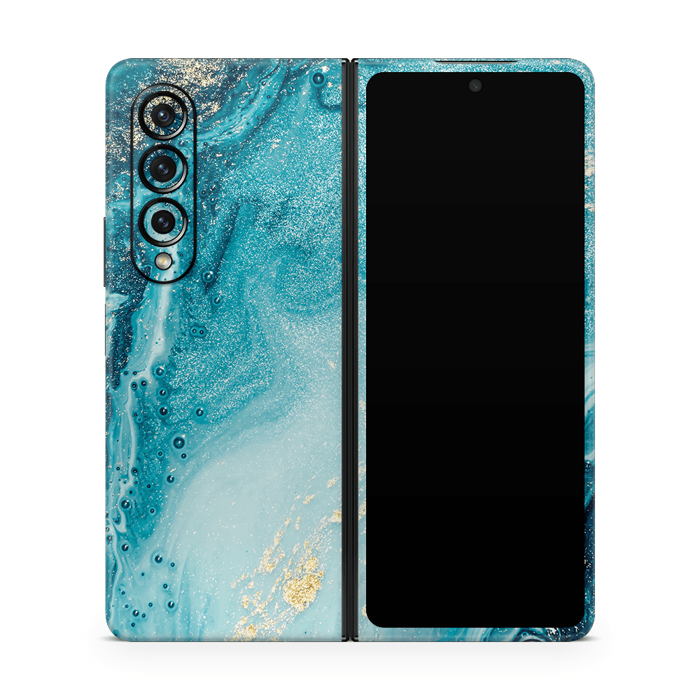 Aqua Beach Samsung Galaxy Z Flip / Fold Decal Skins