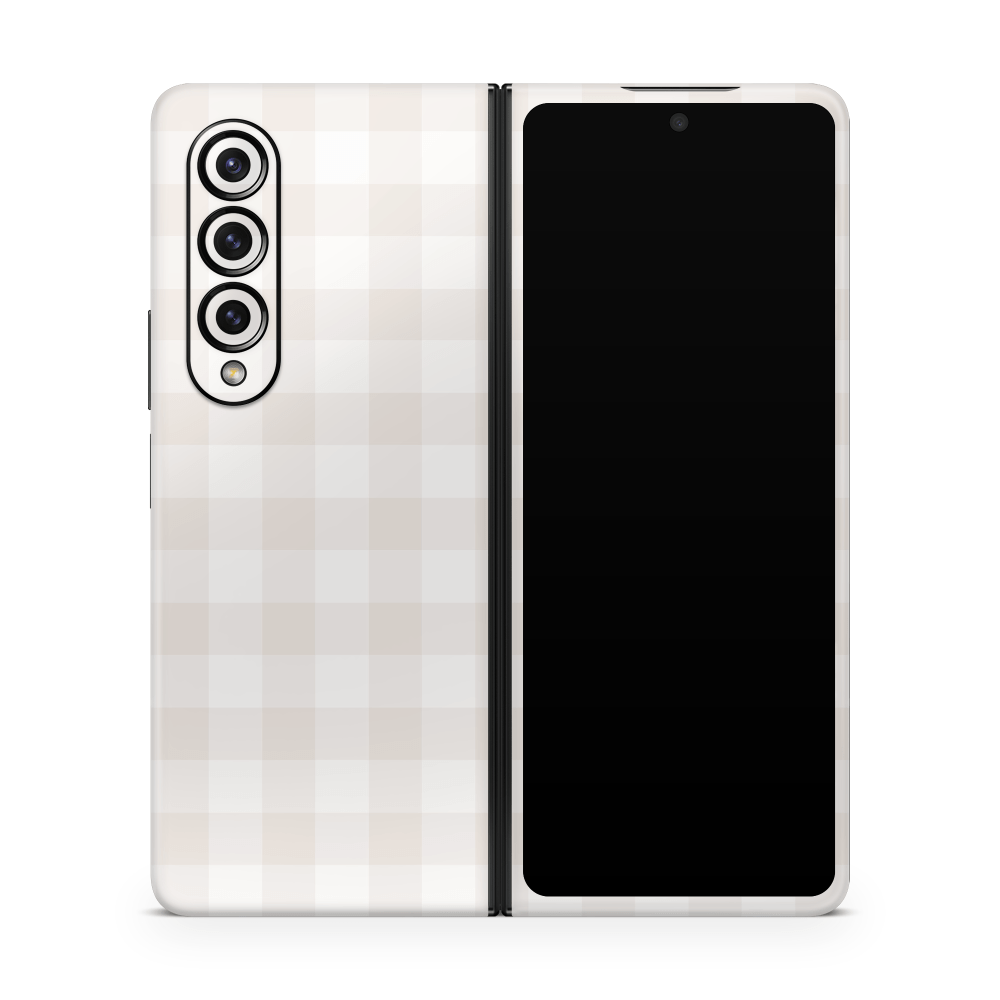 Beige Linen Samsung Galaxy Z Flip / Fold Decal Skins