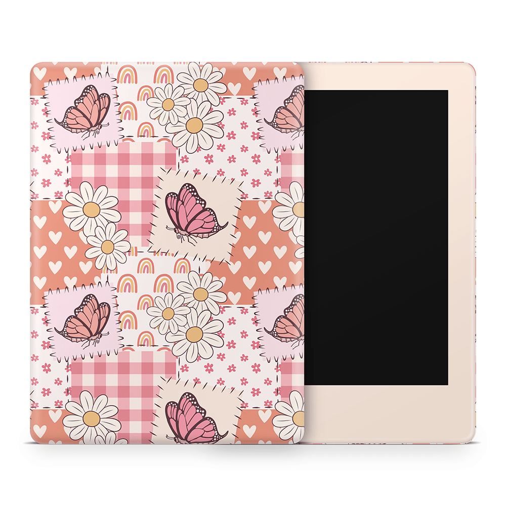 Blush Patchwork Amazon Kindle Decal Skins