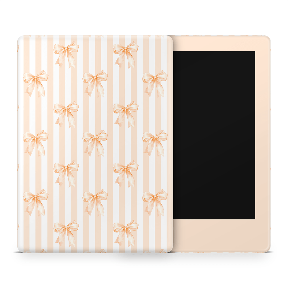 Apricot Bows Amazon Kindle Decal Skins