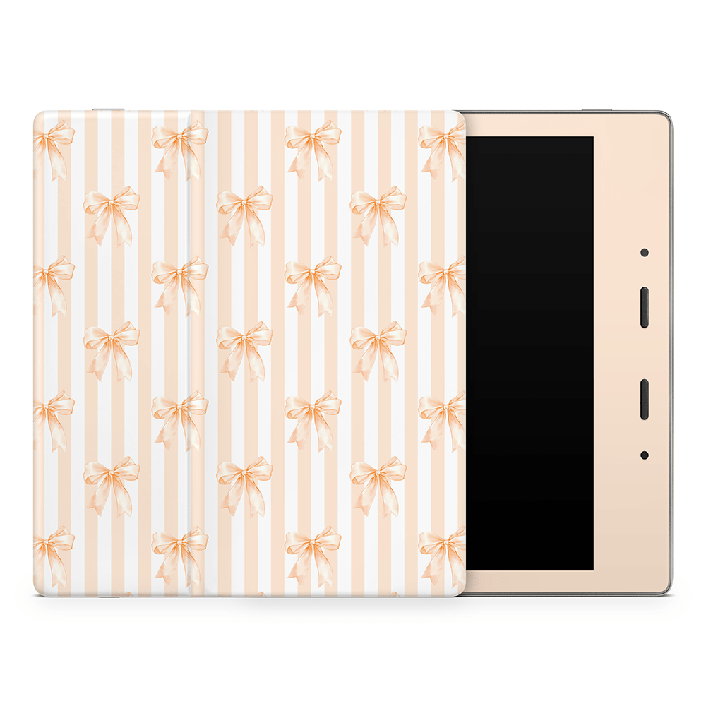 Apricot Bows Amazon Kindle Decal Skins
