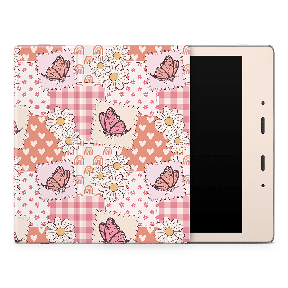 Blush Patchwork Amazon Kindle Decal Skins