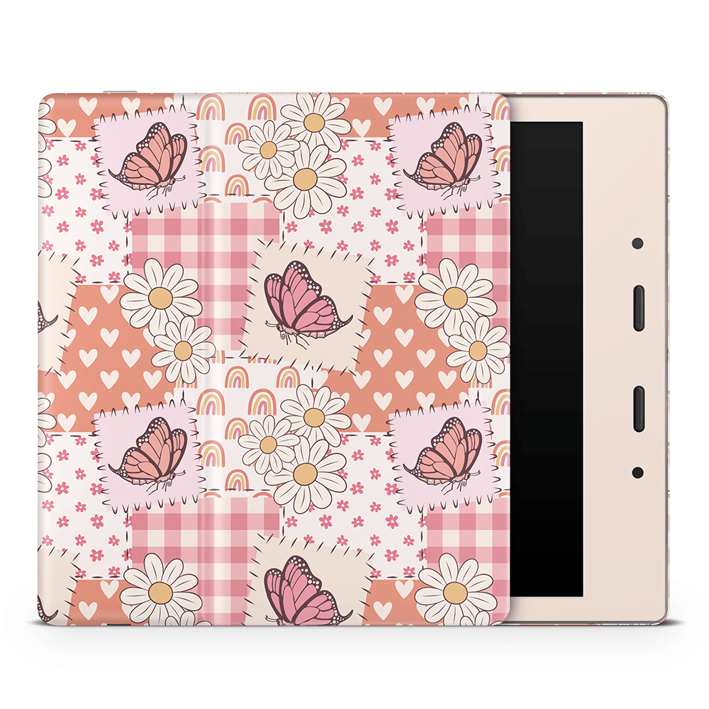 Blush Patchwork Amazon Kindle Decal Skins