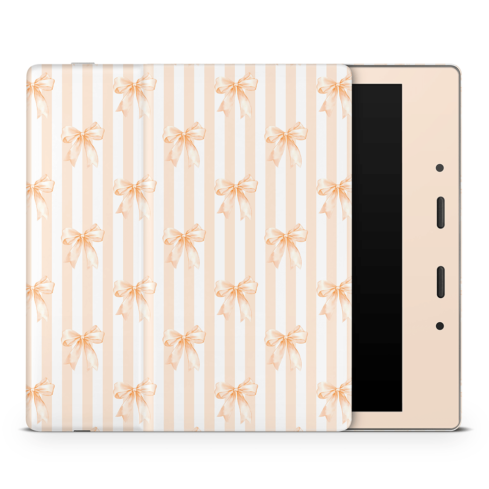 Apricot Bows Amazon Kindle Decal Skins