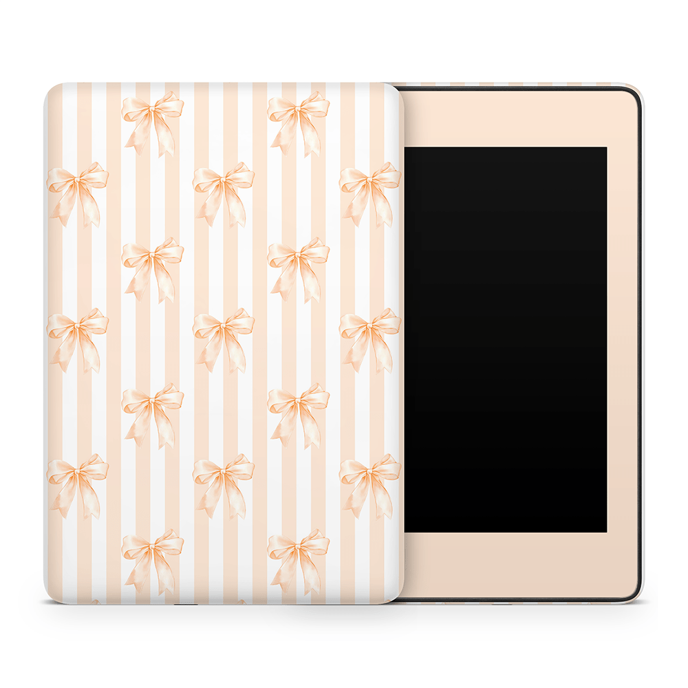 Apricot Bows Amazon Kindle Decal Skins