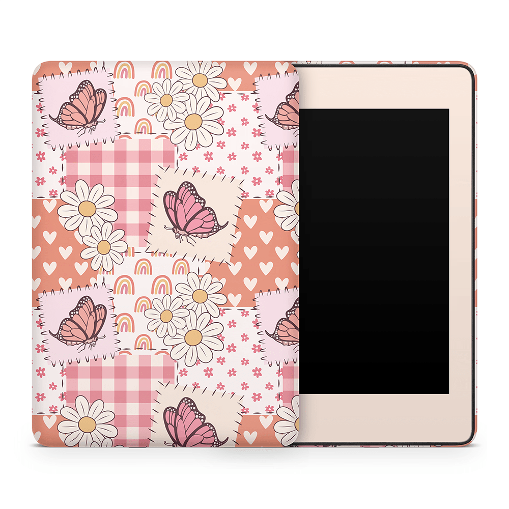 Blush Patchwork Amazon Kindle Decal Skins