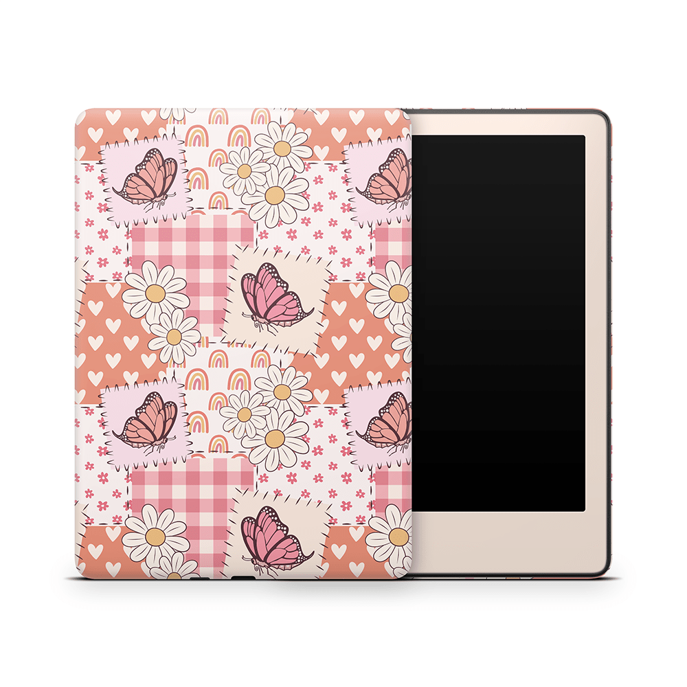 Blush Patchwork Amazon Kindle Decal Skins