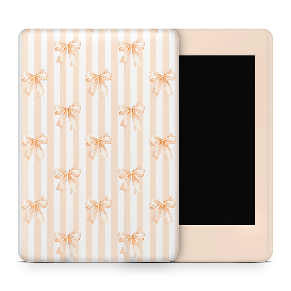 Apricot Bows Amazon Kindle Decal Skins